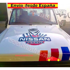 Adhesivo Vinilo Capó Dakar Nissan Patrol 4x4