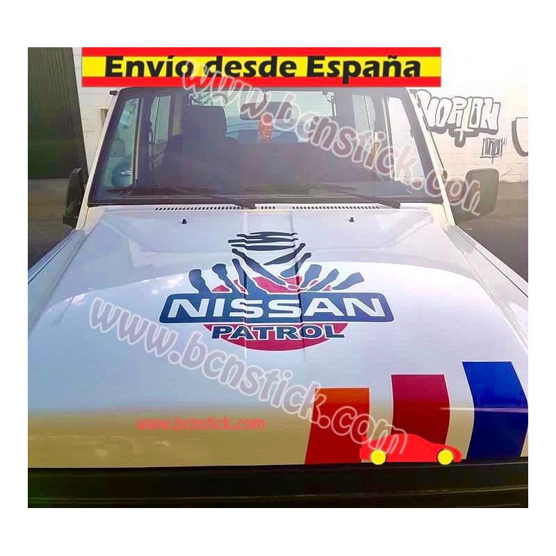 Adhesivo Vinilo Capó Dakar Nissan Patrol 4x4