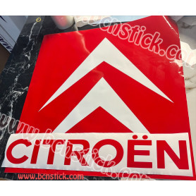 logo vinilo pegatina techo Citroen