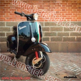 Kit 3x vinilos Italiana Bandera scooter moto Vespa 200 px pk tx iris primavera