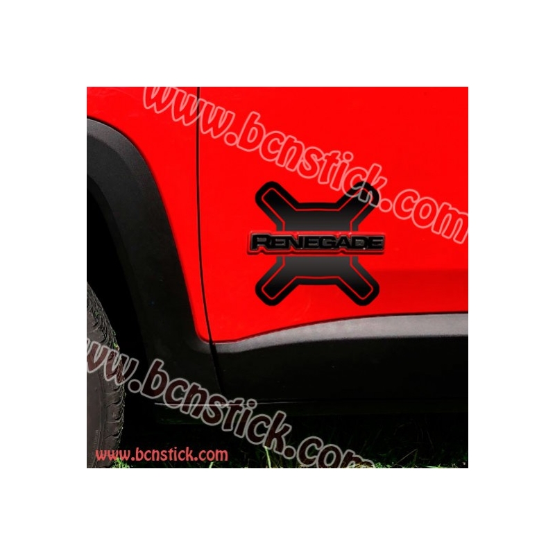 KIT 2X LATERALES Vinilos Pegatinas Decal Stickers Coche 4x4 Jeep Renegade  134x58 EUR 54,90 - PicClick FR
