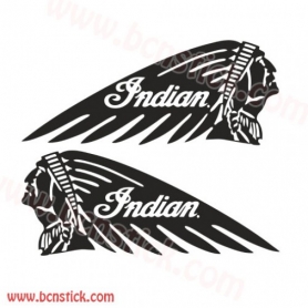 Kit de pegatinas "Indian" Harley Davidson