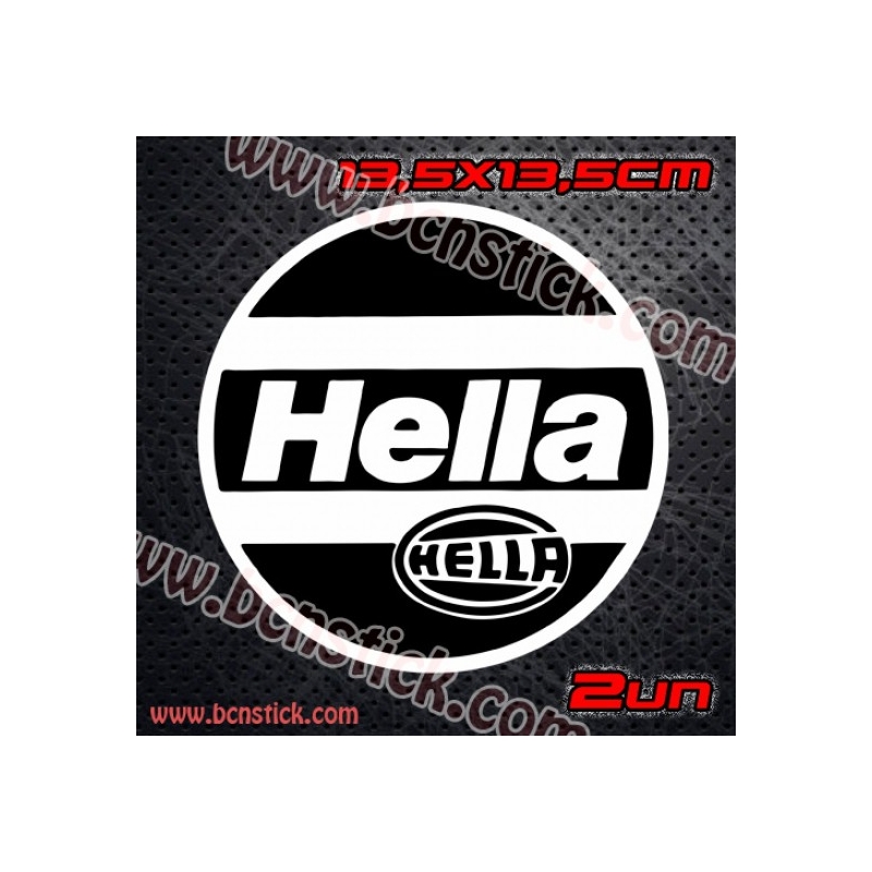 2x Logos "Hella" dos unidades 13,5x13,5cm