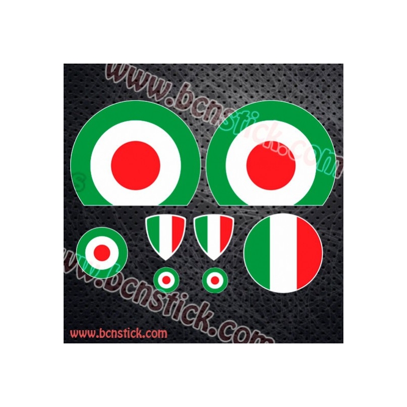 Kit de pegatinas Vespa bandera de Italia
