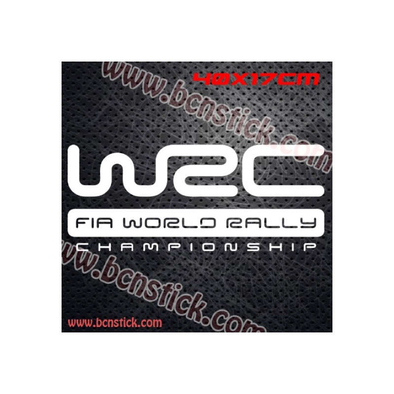2X Logo "W2C - Fia World Rally - Championship" 40x17cm