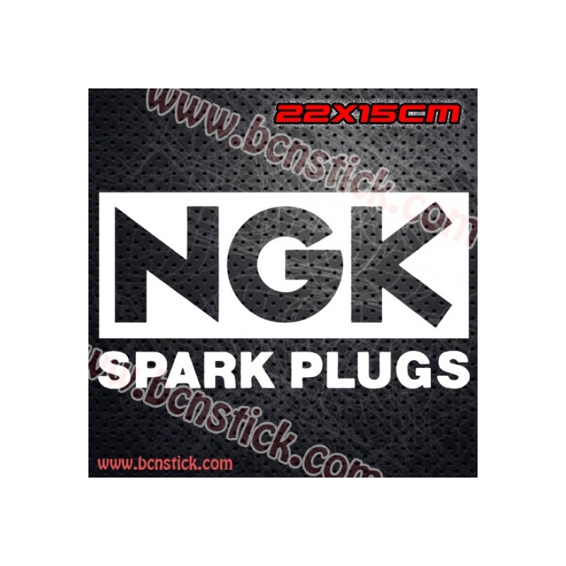 2x Logos Racing "NGK Spark Plugs"