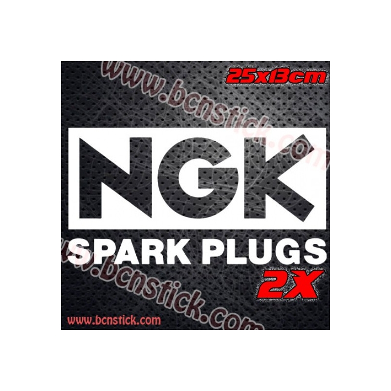 2x prgatinas de Racing NGK Spark Plugs 25x13cm unidad
