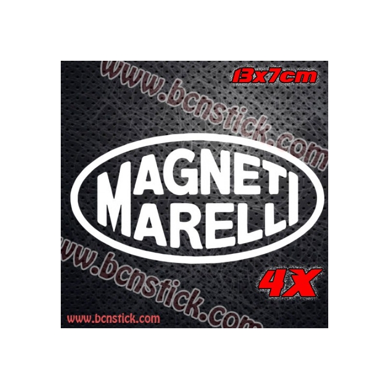 4x Logo Magneti Marelli 13x7cm unidad