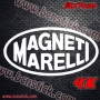 4x Logo Magneti Marelli 13x7cm unidad