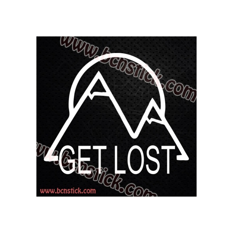 Pegatinas camper montaña "Get Lost"
