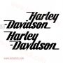 2x pegatinas "Harley Davidson"