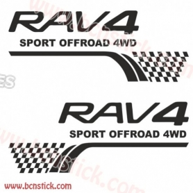 Kit pegatinas Toyota RAV 4 Sport offroad 4WD