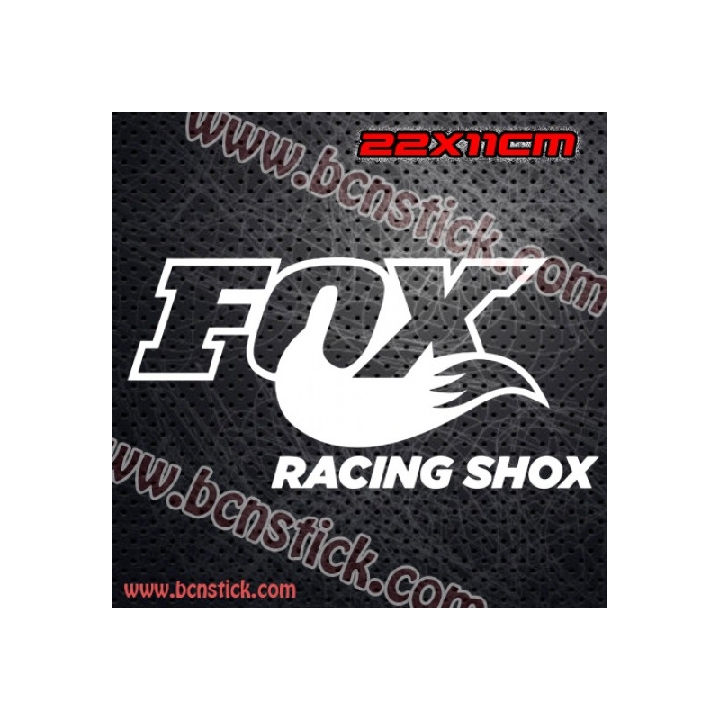 2x Pegatinas Racing "Fox Racing Shox" 22x11cm