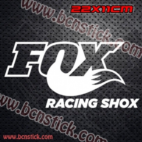 2x Pegatinas Racing "Fox Racing Shox" 22x11cm