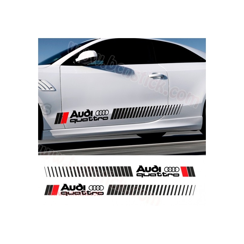 Pegatinas laterales Audi Quattro