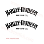 2x vinilo depósito Harley