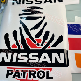 Adhesivo Vinilo Capó Dakar Nissan Patrol 4x4