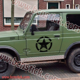 Estrella militar 4x4 (30x30cm cada puerta)