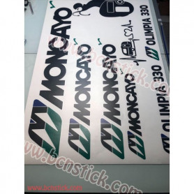 Kit de pegatinas vinilos Moncayo caravana personalizado