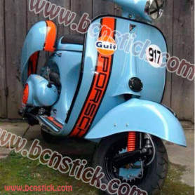 Kit pegatinas Vespa Porsche Gulf