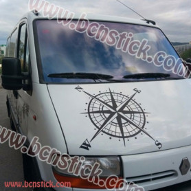 Rosa de viento "CAMPER" 60x60cm
