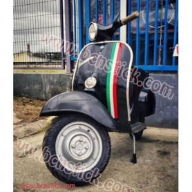 Kit 3x vinilos Italiana Bandera Scooter moto Vespa 200 px pk tx iris primavera