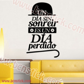 Frase ''Un día sin sonreír es un día perdido''