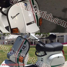Vespa bandera Italiana