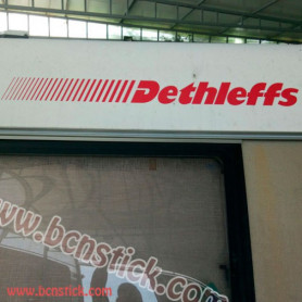 Logo Dethleffs 100x10cm