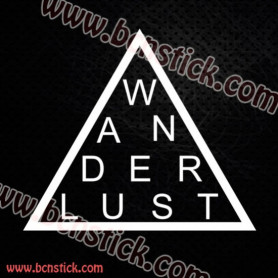Pegatinas Triangulo "Wanderlust"