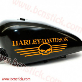 Kit pegatinas depósito Harley Davidson calavera