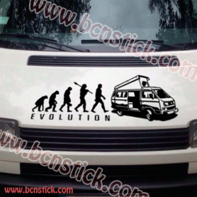 vinilo pegatina Evolucion campista