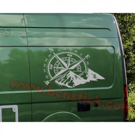 brujula rosa de vientos rosa de vientos caravana camper montañas