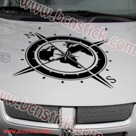 Rosa de vientos para furgo o 4x4 30x30 o 60x60cm